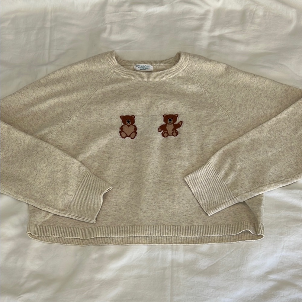 Primark Beige Teddy Crewneck Sweater